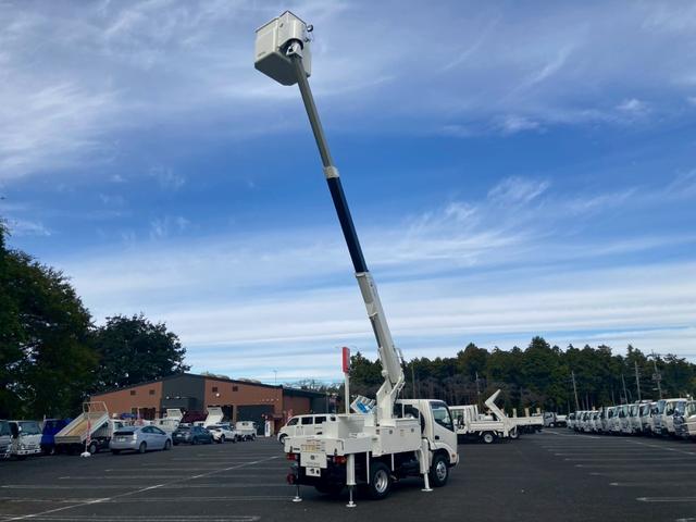 デュトロ 高所作業車・地上高10M・全低床・AT車・ETC・電格ミラー・バックカメラ・ナビTV・アワメーター821H(27枚目)