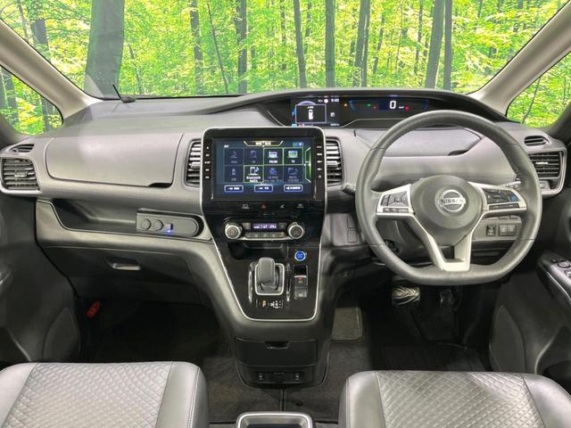 セレナ e-パワー ハイウェイスターV 10型ナビ 後席モニター エアロ 両側電動ドア 全周囲カメラ 衝突被害軽減 レーダークルーズ 禁煙車 ドラレコ コーナーセンサー スマートキー LEDヘッドライト ビルトインETC オートハイビーム(2枚目)