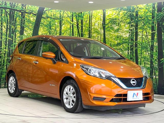 ノート e-パワー X 衝突軽減システム 禁煙車 SDナビ 全周囲カメラ Bluetooth ETC ドラレコ フルセグ LEDヘッドライト スマートキー クリアランスソナー アイドリングストップ 純正15インチAW(16枚目)