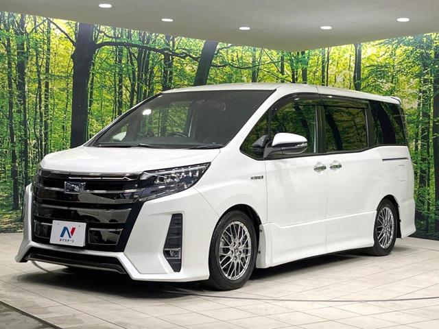 ノア ハイブリッドSi ダブルバイビー 両側電動ドア SDナビ 後席モニター バックカメラ 寒冷地仕様 衝突被害軽減システム 禁煙車 ハーフレザーシート ドラレコ スマートキー LEDヘッド ETC クルコン 純正16インチアルミ(28枚目)