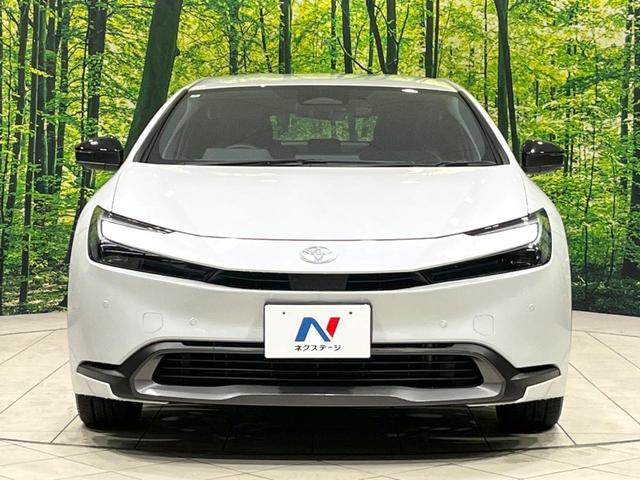 プリウス G サイド・バックカメラ 100V電源 衝突被害軽減システム レーダークルーズ 禁煙車 ドラレコ コーナーセンサー スマートキー LEDヘッド ナビ連動ETC 純正19インチアルミ オートハイビーム(14枚目)