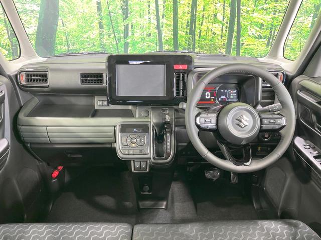 スペーシアギア ハイブリッドＸＺ　届出済未使用車　両側電動ドア　衝突被害軽減システム　レーダークルーズ　コーナーセンサー　スマートキー　ＬＥＤヘッド　純正１４インチアルミ　車線逸脱警報　オートライト　オートエアコン　ＬＥＤフォグ（2枚目）