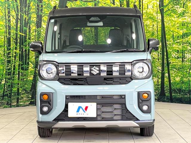 スペーシアギア ハイブリッドＸＺ　届出済未使用車　両側電動ドア　衝突被害軽減システム　レーダークルーズ　コーナーセンサー　スマートキー　ＬＥＤヘッド　純正１４インチアルミ　車線逸脱警報　オートライト　オートエアコン　ＬＥＤフォグ（14枚目）