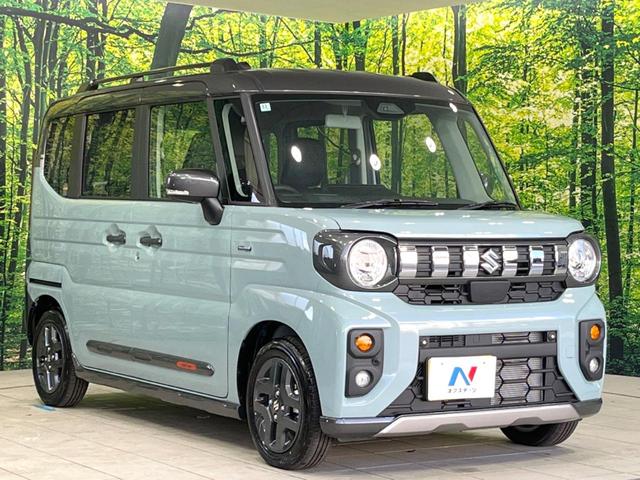 スペーシアギア ハイブリッドＸＺ　届出済未使用車　両側電動ドア　衝突被害軽減システム　レーダークルーズ　コーナーセンサー　スマートキー　ＬＥＤヘッド　純正１４インチアルミ　車線逸脱警報　オートライト　オートエアコン　ＬＥＤフォグ（16枚目）