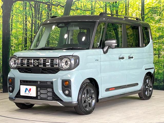 スペーシアギア ハイブリッドＸＺ　届出済未使用車　両側電動ドア　衝突被害軽減システム　レーダークルーズ　コーナーセンサー　スマートキー　ＬＥＤヘッド　純正１４インチアルミ　車線逸脱警報　オートライト　オートエアコン　ＬＥＤフォグ（27枚目）