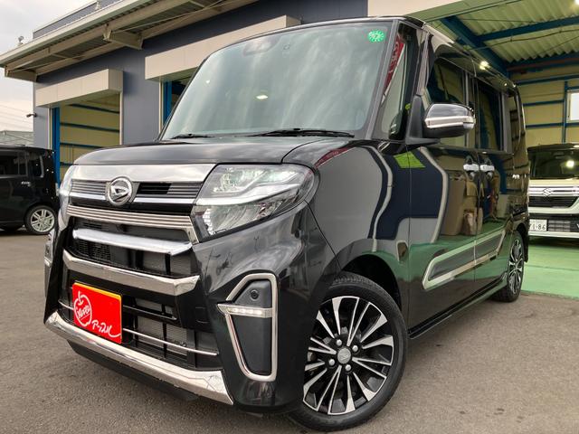 タント カスタムＲＳ　純正ナビ　フルセグ　バックカメラ　純正ドラレコ　両側電動スライドドア　ステアリングスイッチ　ハーフレザーシート　メッキパーツ（2枚目）