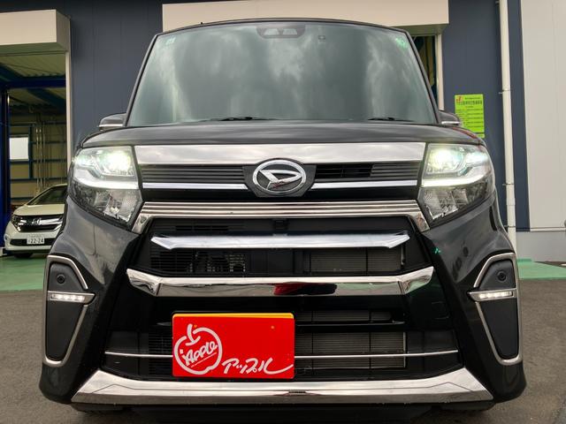 タント カスタムＲＳ　純正ナビ　フルセグ　バックカメラ　純正ドラレコ　両側電動スライドドア　ステアリングスイッチ　ハーフレザーシート　メッキパーツ（4枚目）