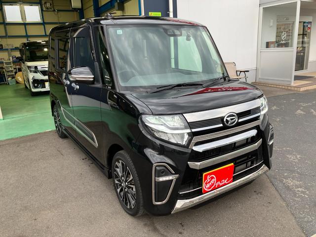 タント カスタムＲＳ　純正ナビ　フルセグ　バックカメラ　純正ドラレコ　両側電動スライドドア　ステアリングスイッチ　ハーフレザーシート　メッキパーツ（5枚目）