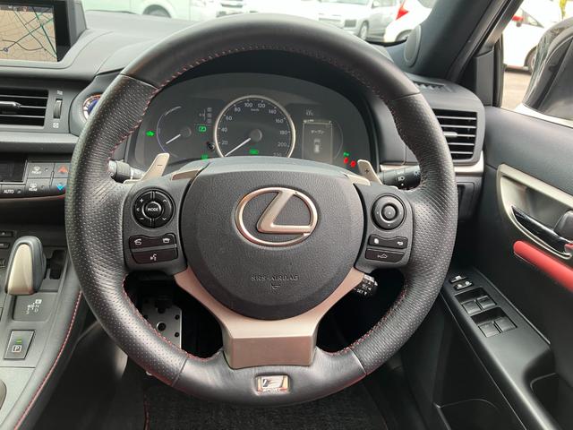 ＣＴ ＣＴ２００ｈ　ＦスポーツＸライン　ムーンルーフ　オプション黒塗装アルミ　レーダークルコン　純正ドラレコ　純正ナビＴＶ　バックカメラ　合皮コンビシート　シートヒーター　パワーシート　ＥＴＣ　プッシュスタート（23枚目）