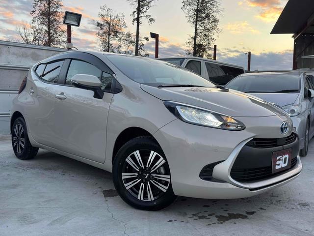 アクア G 4WD エンジンスターター ドライブレコーダー 360度モニター ETC 自動クルーズコントロール レーンアシスト BSM 衝突被害軽減システム アルミホイール オートマチックハイビーム(3枚目)