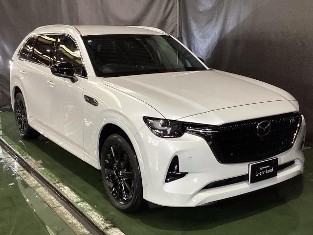 CX-80 3.3 XDハイブリッド エクスクルーシブ スポーツ ディー 7人乗り デモUP Bluetooth オートライト レザーシート アダプティブクルーズコントロール パワーシート 3列シート シートヒーター オートマチックハイビーム 4WD クリアランスソナー(40枚目)