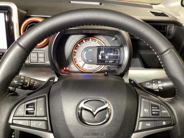 フレアワゴンタフスタイル 660 タフスタイル ハイブリッド XT ブレーキサポート ナビTV 両側Pスライドドア 横滑り防止機能 BT接続 レーダークルーズ DVD シートヒータ LEDライト ETC車載器 ターボ フルセグ ルーフレール ワンオーナー スマートキー(3枚目)