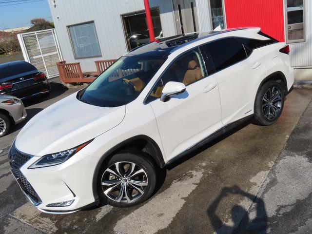 RX RX450hVerL4WD最終 1オナ 茶革PSR AHS 4WD最終モデル 1オナ 茶革パノラマSR パノラV PKSB BSM ブレードAHS ITS カラーHUD 禁煙車 TVジャンパ Dレコーダ 後席電動&ヒータ AC100W ルーフR 3眼LED(3枚目)