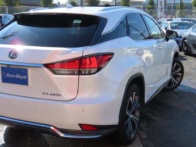 RX RX450hVerL4WD最終 1オナ 茶革PSR AHS 4WD最終モデル 1オナ 茶革パノラマSR パノラV PKSB BSM ブレードAHS ITS カラーHUD 禁煙車 TVジャンパ Dレコーダ 後席電動&ヒータ AC100W ルーフR 3眼LED(34枚目)