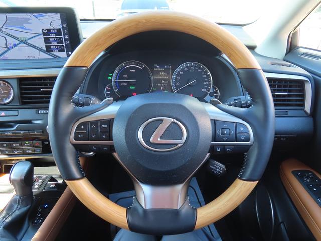 RX RX450hVerL4WD最終 1オナ 茶革PSR AHS 4WD最終モデル 1オナ 茶革パノラマSR パノラV PKSB BSM ブレードAHS ITS カラーHUD 禁煙車 TVジャンパ Dレコーダ 後席電動&ヒータ AC100W ルーフR 3眼LED(64枚目)