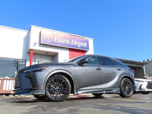 RX RX450h+ バージョンL 4WD 1オナ茶革PSR パノラV Aパーク PKSB BSM HUD AHS 輻射H Dミラー おく充電 禁煙車 Dレコーダ 後席電動&ベンチ&ヒータ AC1500W 3眼LED モデリスタエアロ(10枚目)