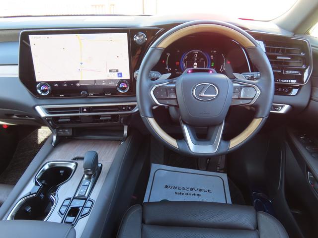 RX RX450h+ バージョンL 4WD 1オナ茶革PSR パノラV Aパーク PKSB BSM HUD AHS 輻射H Dミラー おく充電 禁煙車 Dレコーダ 後席電動&ベンチ&ヒータ AC1500W 3眼LED モデリスタエアロ(11枚目)