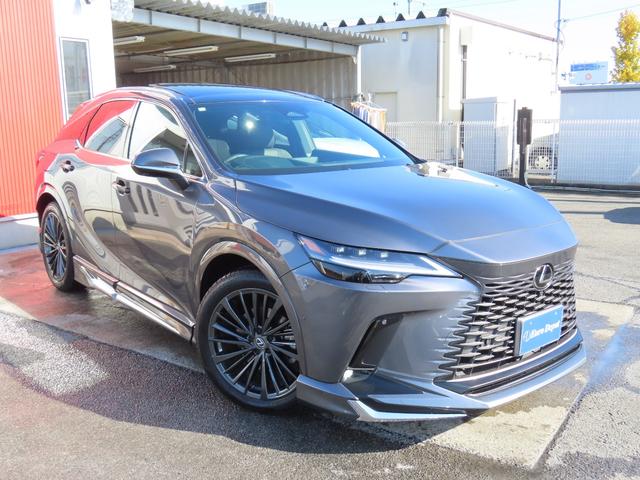 RX RX450h+ バージョンL 4WD 1オナ茶革PSR パノラV Aパーク PKSB BSM HUD AHS 輻射H Dミラー おく充電 禁煙車 Dレコーダ 後席電動&ベンチ&ヒータ AC1500W 3眼LED モデリスタエアロ(30枚目)