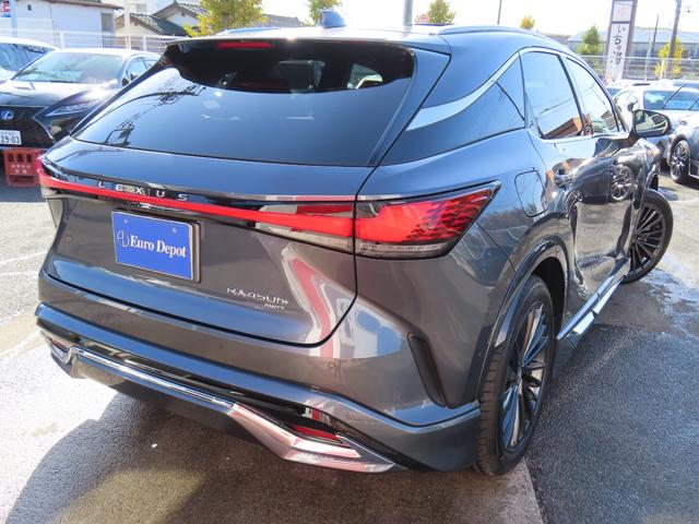RX RX450h+ バージョンL 4WD 1オナ茶革PSR パノラV Aパーク PKSB BSM HUD AHS 輻射H Dミラー おく充電 禁煙車 Dレコーダ 後席電動&ベンチ&ヒータ AC1500W 3眼LED モデリスタエアロ(37枚目)