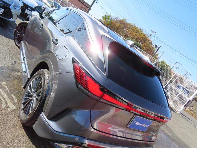 RX RX450h+ バージョンL 4WD 1オナ茶革PSR パノラV Aパーク PKSB BSM HUD AHS 輻射H Dミラー おく充電 禁煙車 Dレコーダ 後席電動&ベンチ&ヒータ AC1500W 3眼LED モデリスタエアロ(43枚目)