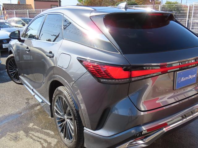 RX RX450h+ バージョンL 4WD 1オナ茶革PSR パノラV Aパーク PKSB BSM HUD AHS 輻射H Dミラー おく充電 禁煙車 Dレコーダ 後席電動&ベンチ&ヒータ AC1500W 3眼LED モデリスタエアロ(44枚目)