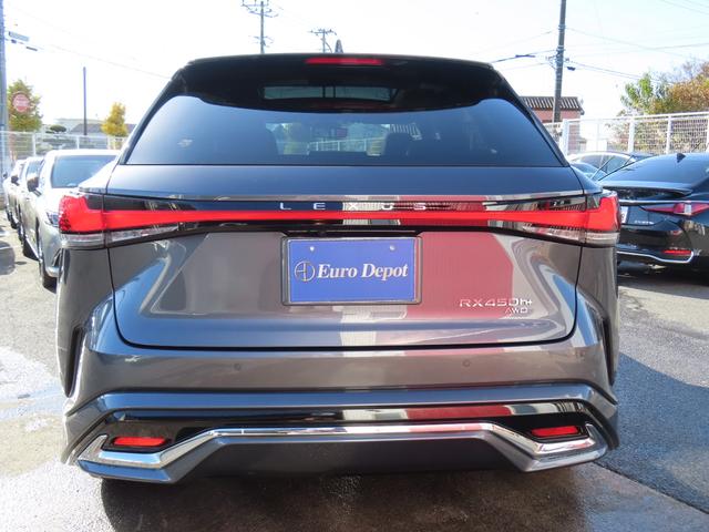 RX RX450h+ バージョンL 4WD 1オナ茶革PSR パノラV Aパーク PKSB BSM HUD AHS 輻射H Dミラー おく充電 禁煙車 Dレコーダ 後席電動&ベンチ&ヒータ AC1500W 3眼LED モデリスタエアロ(48枚目)