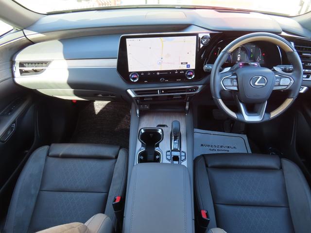 RX RX450h+ バージョンL 4WD 1オナ茶革PSR パノラV Aパーク PKSB BSM HUD AHS 輻射H Dミラー おく充電 禁煙車 Dレコーダ 後席電動&ベンチ&ヒータ AC1500W 3眼LED モデリスタエアロ(51枚目)