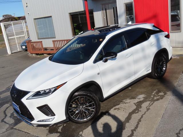 RX RX450hFスポーツ4WD最終 黒革PSRパノラV 4WD最終モデル 黒革パノラマSR パノラミックV BSM カラーHUD AHB 禁煙車 TVジャンパ Dレコーダ AC100W ルーフR PBドア 3眼LED F専用20AW(3枚目)