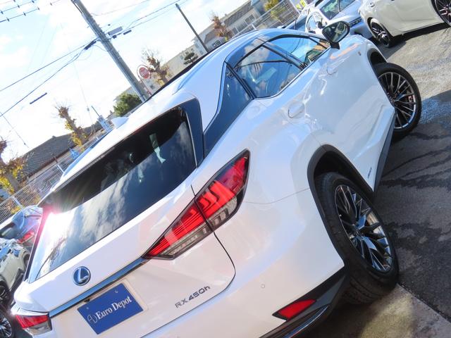 RX RX450hFスポーツ4WD最終 黒革PSRパノラV 4WD最終モデル 黒革パノラマSR パノラミックV BSM カラーHUD AHB 禁煙車 TVジャンパ Dレコーダ AC100W ルーフR PBドア 3眼LED F専用20AW(7枚目)