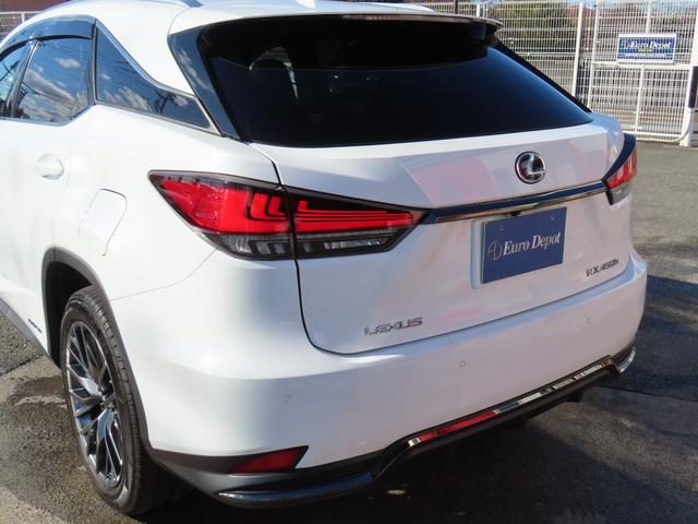 RX RX450hFスポーツ4WD最終 黒革PSRパノラV 4WD最終モデル 黒革パノラマSR パノラミックV BSM カラーHUD AHB 禁煙車 TVジャンパ Dレコーダ AC100W ルーフR PBドア 3眼LED F専用20AW(44枚目)