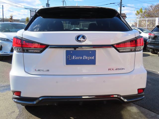 RX RX450hFスポーツ4WD最終 黒革PSRパノラV 4WD最終モデル 黒革パノラマSR パノラミックV BSM カラーHUD AHB 禁煙車 TVジャンパ Dレコーダ AC100W ルーフR PBドア 3眼LED F専用20AW(46枚目)