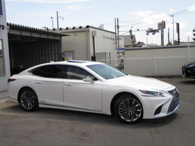 LS500hーI4WD茶革SRマクレビ DミラーOP20AW(4枚目)