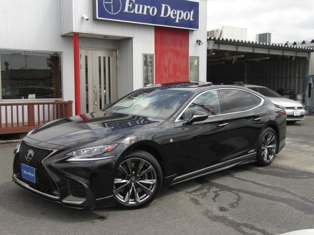LS500hFスポ4WD1オナ赤革SR Dミラ TRDエアロ 4WD 1オナ 赤革SR 純ナビ地デジ LSS+ パノラミックV BSM Dミラー カラーHUD 禁煙車 TVジャンパ AC1500W 後席H パワトラ TRDエアロ(F・S・R・TR)&4本出マフラ(2枚目)
