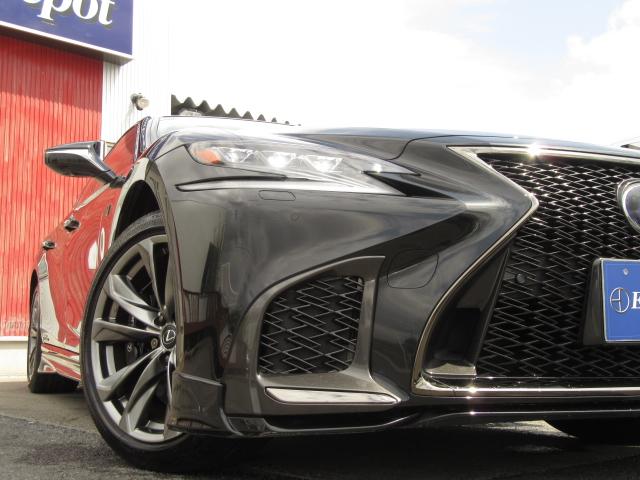 LS500hFスポ4WD1オナ赤革SR Dミラ TRDエアロ 4WD 1オナ 赤革SR 純ナビ地デジ LSS+ パノラミックV BSM Dミラー カラーHUD 禁煙車 TVジャンパ AC1500W 後席H パワトラ TRDエアロ(F・S・R・TR)&4本出マフラ(25枚目)