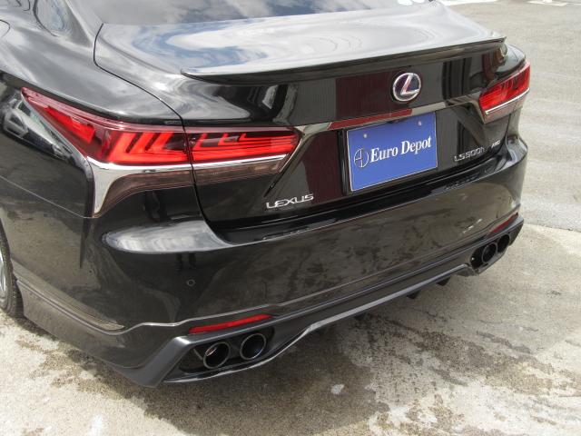 LS500hFスポ4WD1オナ赤革SR Dミラ TRDエアロ 4WD 1オナ 赤革SR 純ナビ地デジ LSS+ パノラミックV BSM Dミラー カラーHUD 禁煙車 TVジャンパ AC1500W 後席H パワトラ TRDエアロ(F・S・R・TR)&4本出マフラ(44枚目)