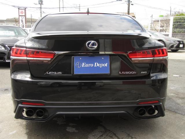 LS500hFスポ4WD1オナ赤革SR Dミラ TRDエアロ 4WD 1オナ 赤革SR 純ナビ地デジ LSS+ パノラミックV BSM Dミラー カラーHUD 禁煙車 TVジャンパ AC1500W 後席H パワトラ TRDエアロ(F・S・R・TR)&4本出マフラ(48枚目)