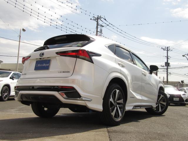 NX300hVerL4WD1オナ黒革SRパノラV モデエアロ 4WD 1オナ黒革SR ナビ地デジ LSS+ パノラミックV BSM PKSB カラーHUD 禁煙車 Dレコーダ エンスタ RCTA AHS 後席電動&H 3眼LED ルーフR 同色アーチ モデエアロ(36枚目)