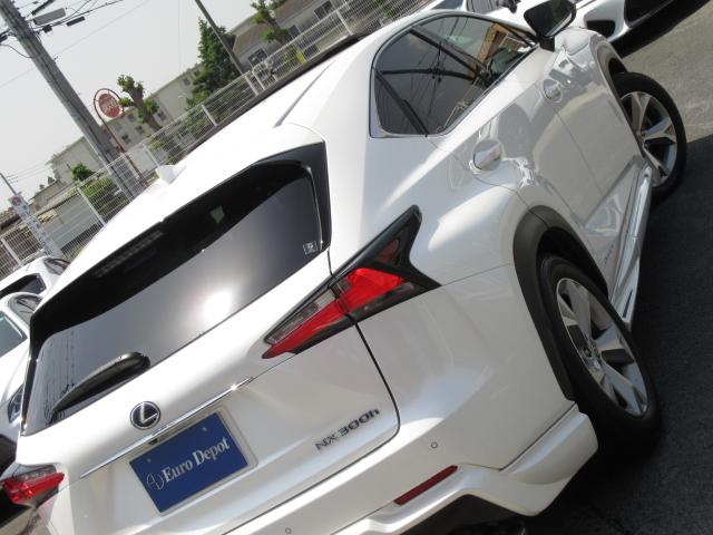 NX300hVerL 白革SRマクレビ 全レーダC TOMS 後期 白革SR 純ナビ地デジ マクレビ 全車速レーダC プリクラ パノラV BSM AHB LDA HUD 禁煙車 TVジャンパ 後席電動 AC100W PBドア 3眼LED トムスエアロ&4本マフラ(7枚目)