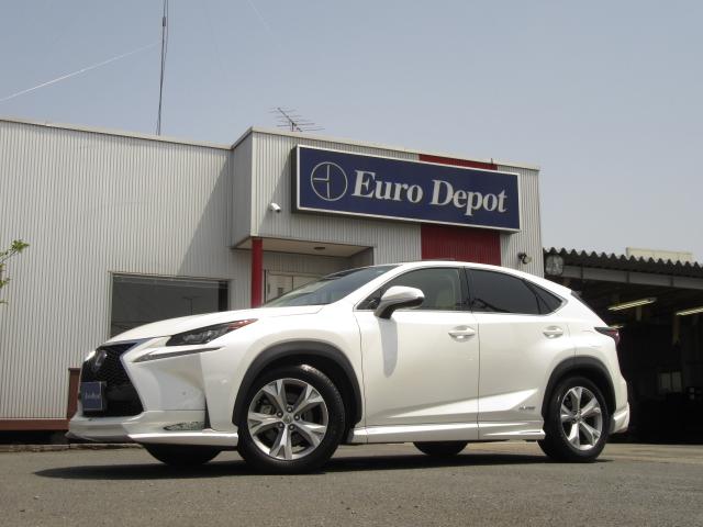 NX300hVerL 白革SRマクレビ 全レーダC TOMS 後期 白革SR 純ナビ地デジ マクレビ 全車速レーダC プリクラ パノラV BSM AHB LDA HUD 禁煙車 TVジャンパ 後席電動 AC100W PBドア 3眼LED トムスエアロ&4本マフラ(10枚目)