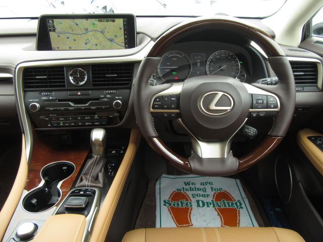 RX450hVerL4WD 1オナ 茶革PSR モデエアロ 4WD 1オナ 茶革PSR 純ナビ地デジ LSS+ パノラミックV BSM RCTA AHS 禁煙車 TVジャンパ カラーHUD 後席電動&ヒータ OP20AW モデエアロ(F・S・R)&4本マフラー(11枚目)