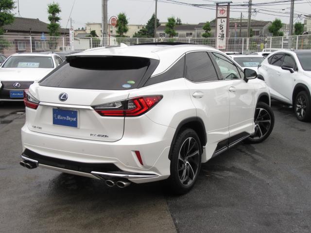 RX450hVerL4WD 1オナ 茶革PSR モデエアロ 4WD 1オナ 茶革PSR 純ナビ地デジ LSS+ パノラミックV BSM RCTA AHS 禁煙車 TVジャンパ カラーHUD 後席電動&ヒータ OP20AW モデエアロ(F・S・R)&4本マフラー(35枚目)