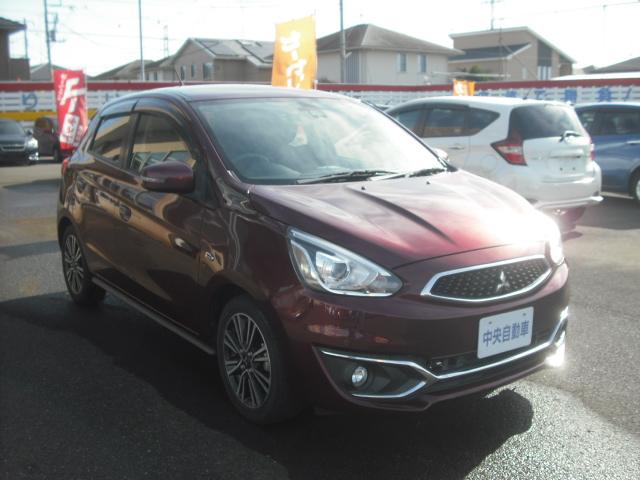 ミラージュ Ｇ　プッシュスタート　純正ナビ　フルセグＴＶ　Ｂカメラ　衝突軽減ブレーキ　Ｂｌｕｅｔｏｏｔｈ接続　ＤＶＤ再生　ＣＤ録音　純正１５インチアルミ　前後ソナー　ＨＩＤヘッドライト　フォグランプ　走行１万７千ｋ！（4枚目）