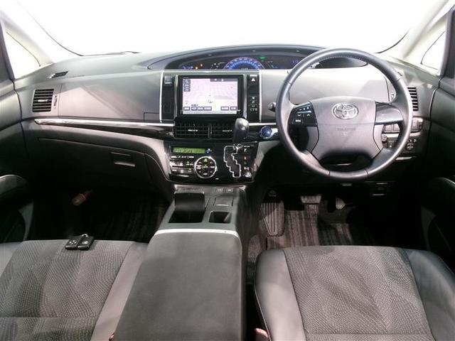 エスティマハイブリッド アエラス　プレミアム　４ＷＤ　フルセグ　メモリーナビ　ＤＶＤ再生　バックカメラ　ＥＴＣ　両側電動スライド　ＨＩＤヘッドライト　乗車定員７人　３列シート　記録簿（4枚目）