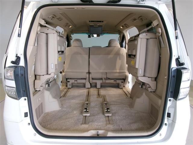 ヴェルファイア 2.4X フルセグ HDDナビ DVD再生 後席モニター バックカメラ ETC 両側電動スライド HIDヘッドライト 乗車定員8人 3列シート ワンオーナー フルエアロ 記録簿(17枚目)