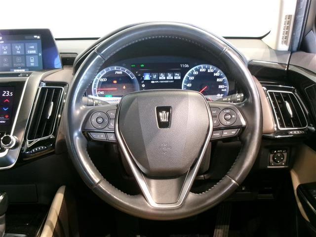 クラウンハイブリッド Ｇ－エグゼクティブ　Ｆｏｕｒ　革シート　サンルーフ　４ＷＤ　フルセグ　メモリーナビ　ＤＶＤ再生　ミュージックプレイヤー接続可　バックカメラ　衝突被害軽減システム　ＥＴＣ　ＬＥＤヘッドランプ　記録簿（5枚目）