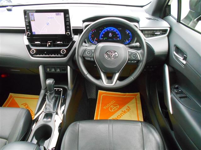 カローラクロス ハイブリッド　Ｚ　衝突軽減Ｂ　記録簿有　フルセグテレビ　スマキ－　半レザー　アクティブクルーズコントロール　メモリナビ　イモビ　ＬＥＤ　ＡＣ　キーレス　パワステ　アルミ　エアバッグ　ＡＢＳ　パワーウィンドウ　ナビ＆ＴＶ（14枚目）