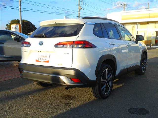 カローラクロス ハイブリッド Z 衝突軽減B フルセグテレビ スマキ- 半レザー アクティブクルーズコントロール メモリナビ イモビ LED AC キーレス パワステ アルミ エアバッグ ABS パワーウィンドウ ナビ&TV(6枚目)