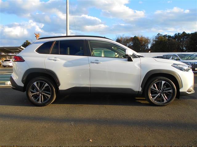 カローラクロス ハイブリッド Z 衝突軽減B フルセグテレビ スマキ- 半レザー アクティブクルーズコントロール メモリナビ イモビ LED AC キーレス パワステ アルミ エアバッグ ABS パワーウィンドウ ナビ&TV(7枚目)