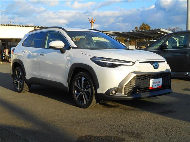 カローラクロス ハイブリッド Z 衝突軽減B フルセグテレビ スマキ- 半レザー アクティブクルーズコントロール メモリナビ イモビ LED AC キーレス パワステ アルミ エアバッグ ABS パワーウィンドウ ナビ&TV(8枚目)