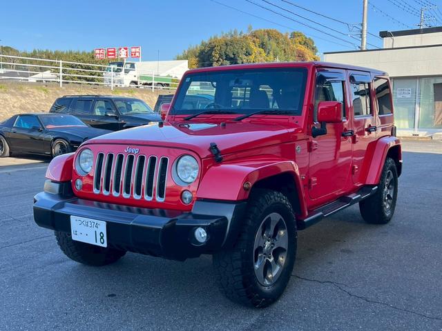 ジープ・ラングラーアンリミテッド サハラ　正規ディーラー車　実走行車両　ユーザー様委託車両　背面タイヤ　カロッツェリアナビ　Ｂカメラ＆サイドカメラ　３ナンバー（4枚目）